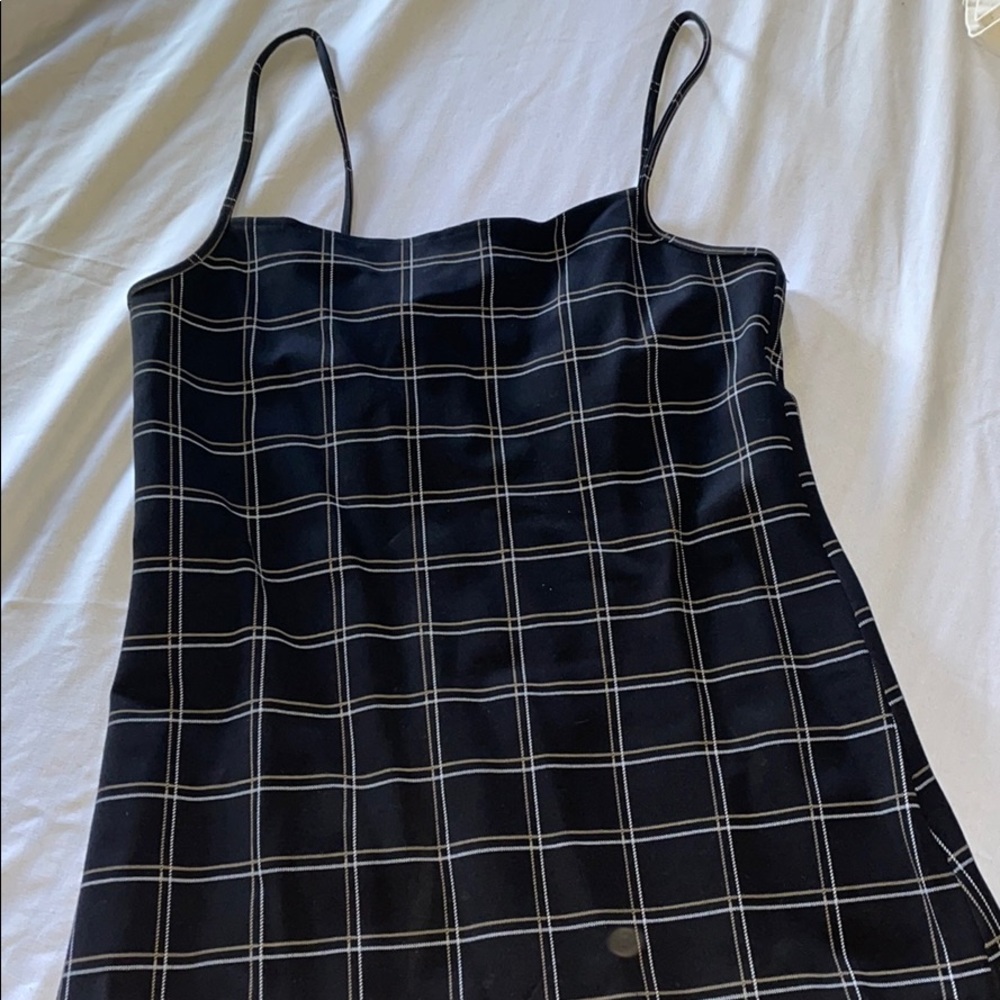 Plaid mini dress
